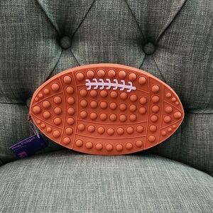 Football-Shaped Pop Fidget Pencil Pouch Toy